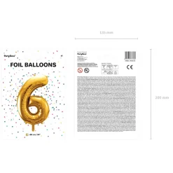 Balon Metal Foliowy Cyfra 