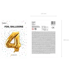 Balon Metal Foliowy Cyfra 