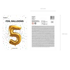 Balon Metal Foliowy Cyfra 