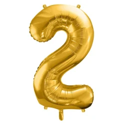Balon Metal Foliowy Cyfra "2" 86 Cm