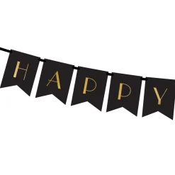 Baner New Year Ze Zlotym Napisem 2,5 M