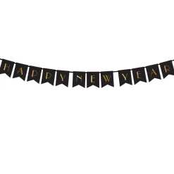 Baner New Year Ze Zlotym Napisem 2,5 M
