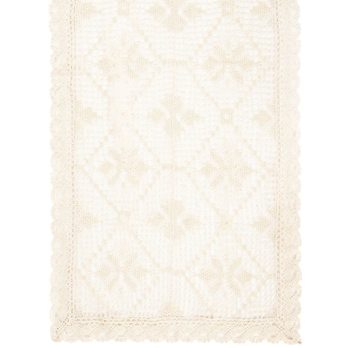 Bieznik Crochet Szydelkowy Bezowy 40X160 Cm