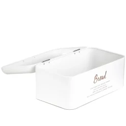 Chlebak Escille Metalowy Bialy 33X19X15 Cm