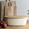 Chlebak Nores Z Bambusowa Pokrywka 37X22X14 Cm