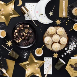 Dekoracja Stars Do Muffinek Zlote Gwiazdki 6 Szt. 11,5 Cm