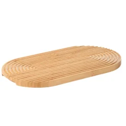 Deska Bambou Owalna Ze Zlobieniami 34,5X18,7Cm