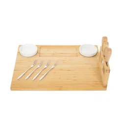 Deska Rumi Do Serwowania Z Miseczkami I Widelczykami 37X28 Cm