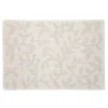 Dywanik Lazienkowy Chelli Zakardowy Bezowy W Listki 50X70Cm