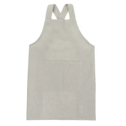Fartuch Kuchenny Monez Crossback Domieszka Lnu Szary 100X90 Cm