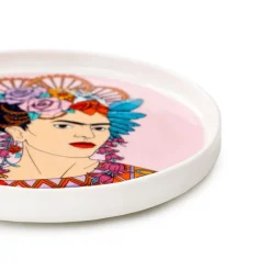 Filizanka Frida Kahlo Ze Spodkiem Fioletowa 0,2 L