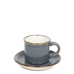 Filizanka Larisa Do Espresso Ze Spodkiem Szara 0,08 L
