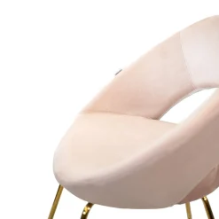 Fotel Jared Welurowy Jasno 73X47X84 Cm