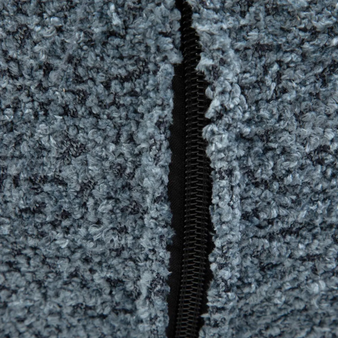 Fotel Lunaire Obrotowy W Tkaninie Teddy Boucle Granatowy 86X76X87 Cm