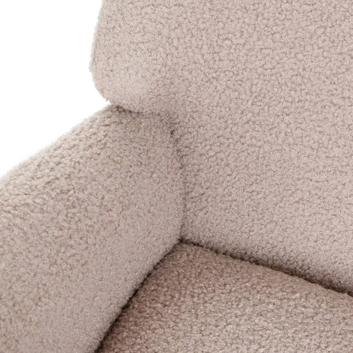 Fotel Lunnie Bujany W Tkaninie Teddy Boucle 67X78X92 Cm