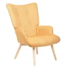 Fotel Moss Pop W Tkaninie Musztardowy 72X73X96Cm