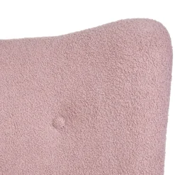 Fotel Moss Teddy Boucle Bujany Rozowy W Tkaninie Teddy Boucle 72X73X92 Cm