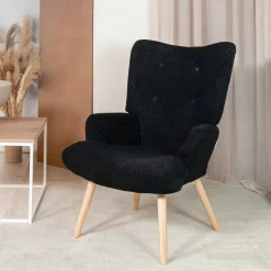 Fotel Moss Teddy Boucle W Tkaninie Teddy