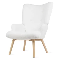 Fotel Moss Teddy Boucle W Tkaninie Teddy
