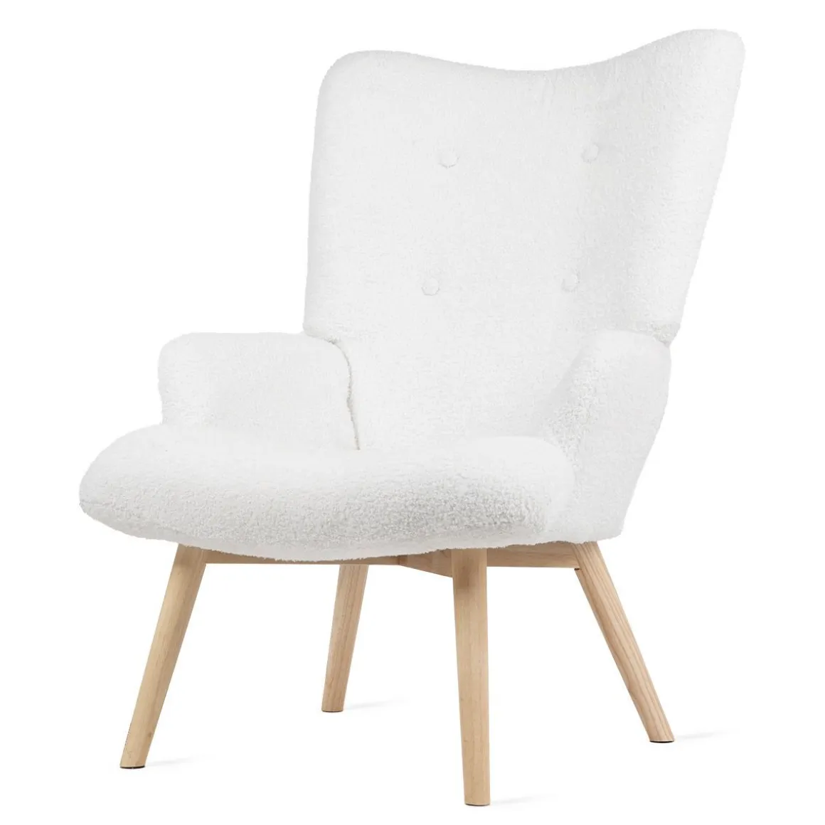 Fotel Moss Teddy Boucle W Tkaninie Teddy