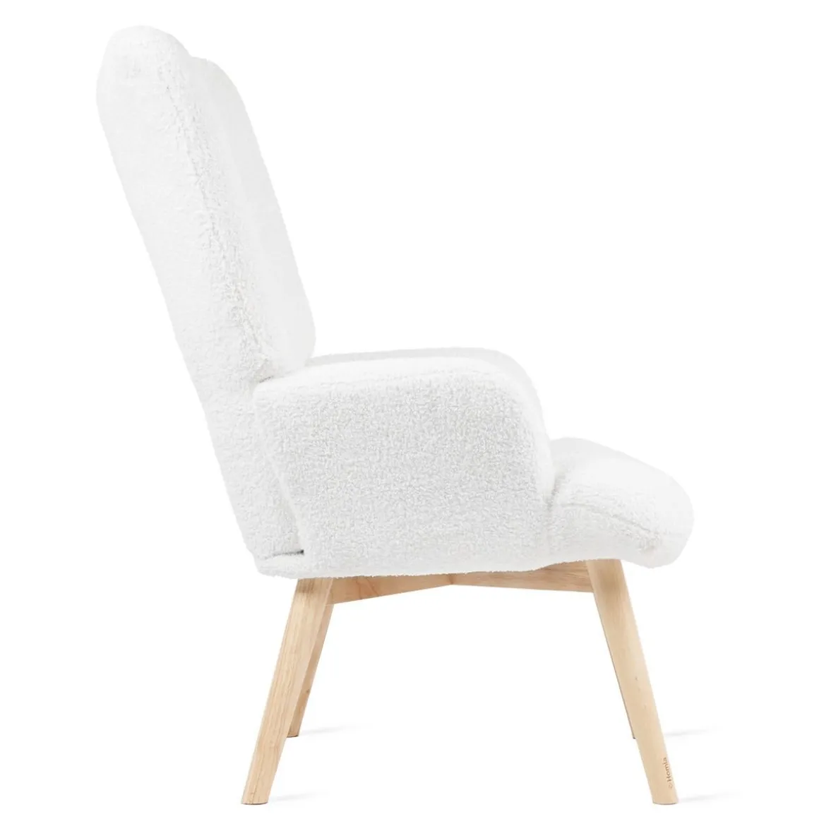Fotel Moss Teddy Boucle W Tkaninie Teddy