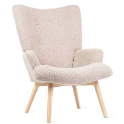 Fotel Moss Teddy Boucle W Tkaninie Teddy