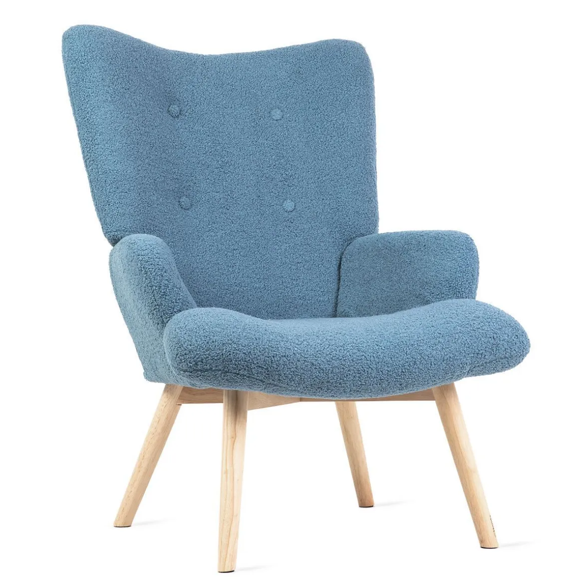 Fotel Moss Teddy Boucle W Tkaninie Teddy
