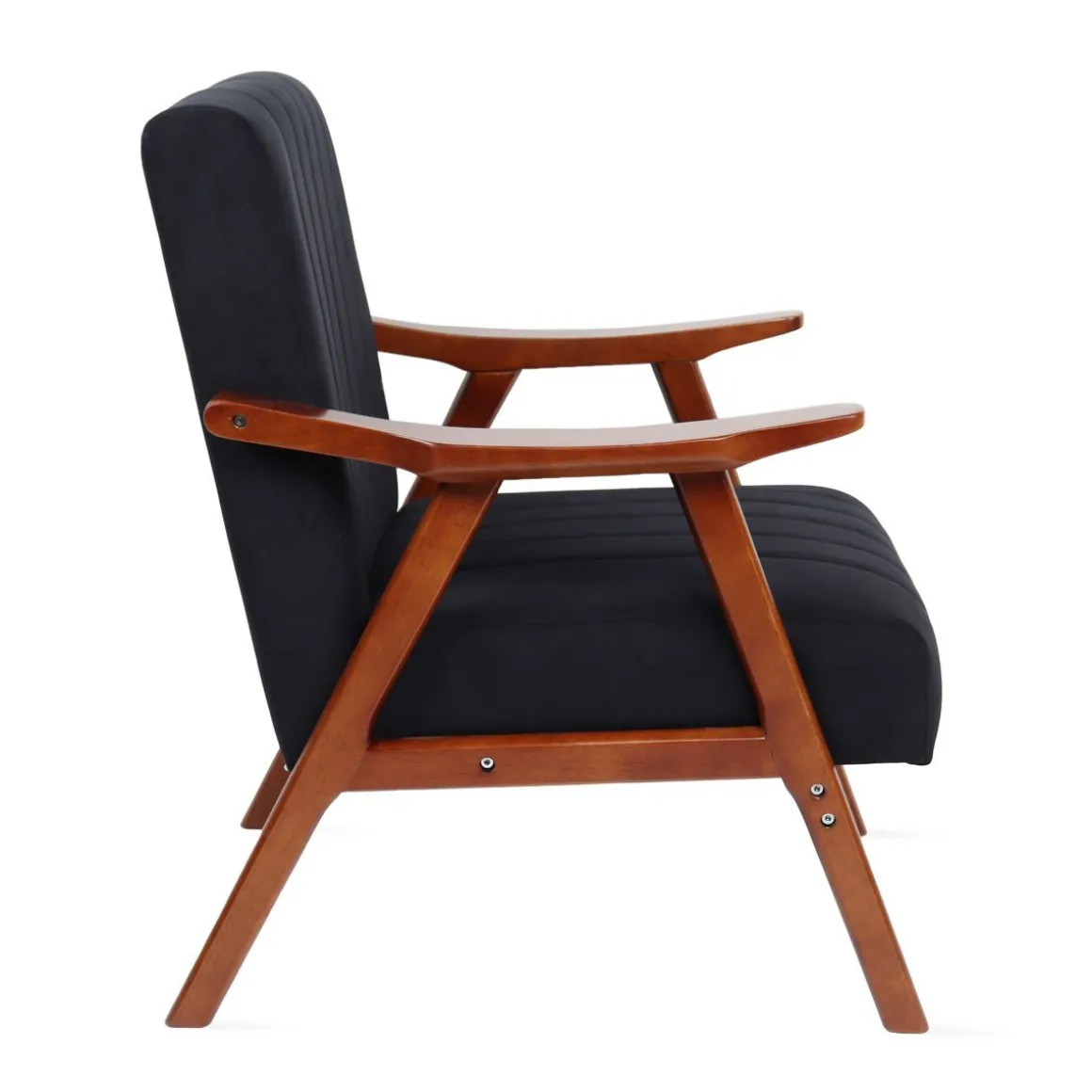Fotel Terra Welurowy Nogi Ciemnobrazowe 70X75X87 Cm