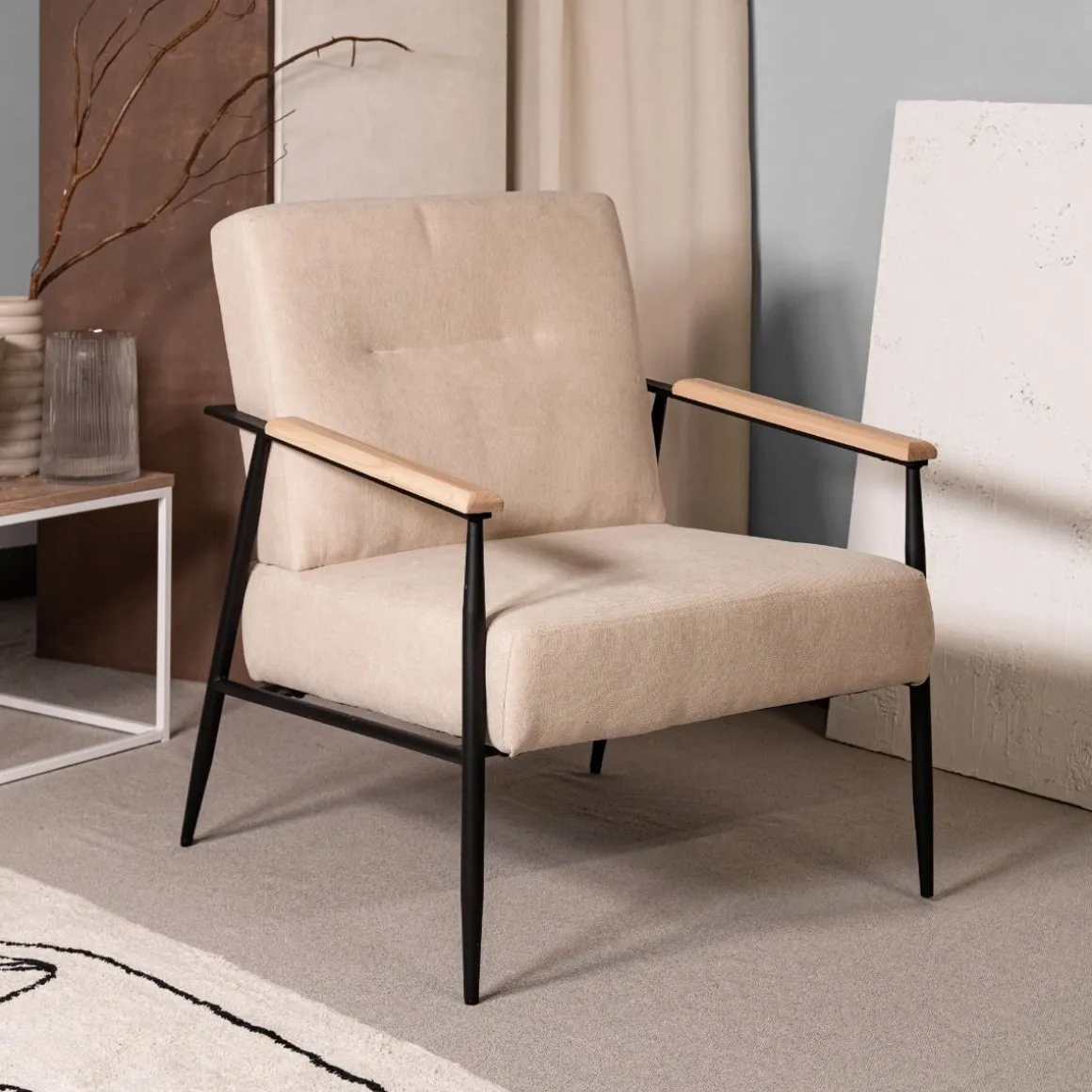 Fotel Veludo 71X70X83 Cm