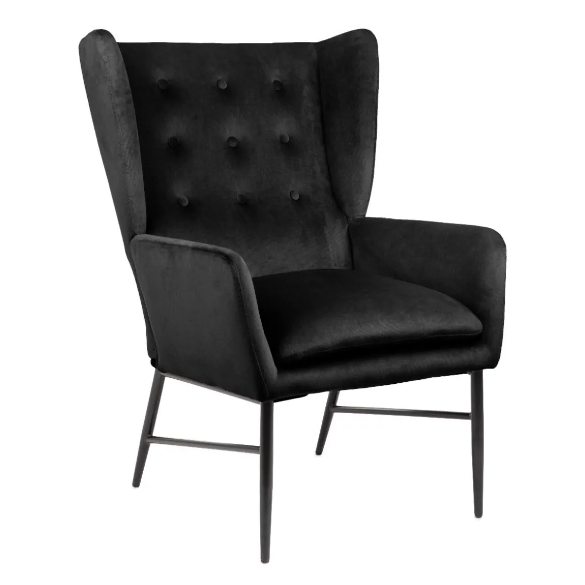 Fotel Vinnande Czarny 97X67X73 Cm