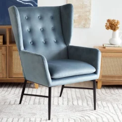 Fotel Vinnande Niebieski 97X67X73 Cm