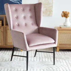 Fotel Vinnande Rozowy 97X67X73 Cm