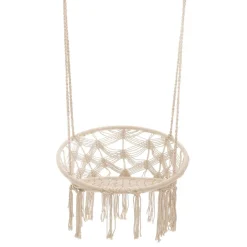 Hustawka Circle Doira Makrama Bezowa 82X60X115-138 Cm