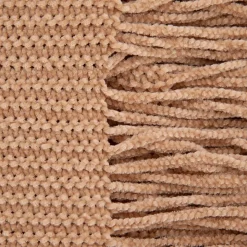 Koc Chenille Szenilowy Bezowy 130X170 Cm