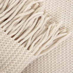 Koc Chenille Szenilowy Ecru 130X170 Cm