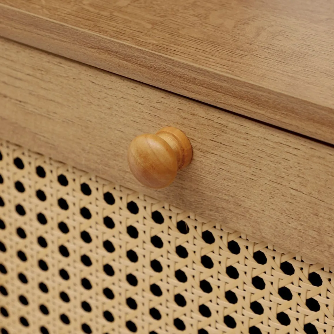 Komoda Notto Z Rattanem 110X35X72 Cm