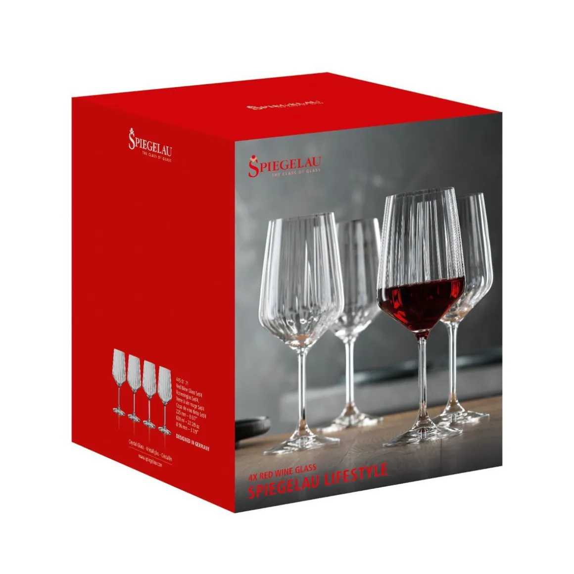 Komplet Kieliszkow Lifestyle Do Czerwonego Wina 4 Szt. 630 Ml
