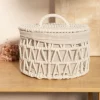 Kosz Do Przechowywania Flossie Bialy 23X23X14.5 Cm