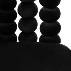 Krzeslo Bubble Beam Welurowe Czarne 56,5X52X87 Cm