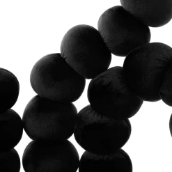 Krzeslo Bubble Beam Welurowe Czarne Z Czarnymi Nogami 56,5X52X87 Cm