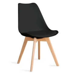 Krzeslo Fisco Czarne 48X56X82 Cm