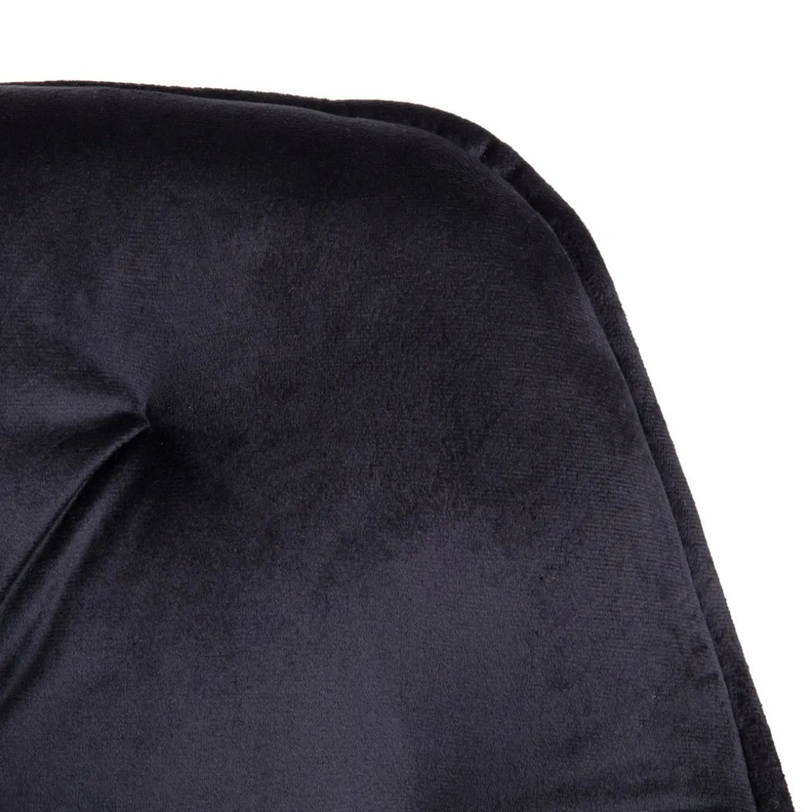 Krzeslo Flossi Welurowe Obrotowe Czarne 57X65X90 Cm