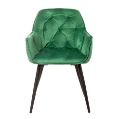 Krzeslo Flossi Welurowe Zielone 57X63X84 Cm