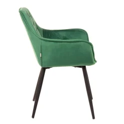 Krzeslo Flossi Welurowe Zielone 57X63X84 Cm