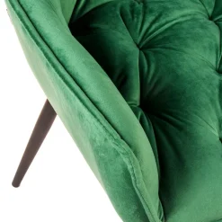 Krzeslo Flossi Welurowe Zielone 57X63X84 Cm