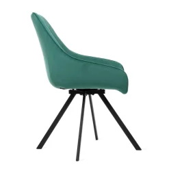 Krzeslo Laurent Obrotowe Czarne 54X55X85 Cm, Sh: 50Cm