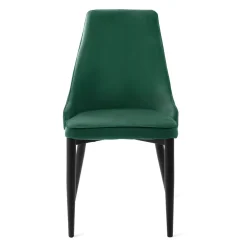 Krzeslo Louis Ribbon Welurowe Zielone 44X59X88 Cm