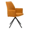 Krzeslo Lugro Obrotowe Musztardowe 56X60X82 Cm