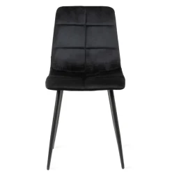 Krzeslo Triss Welurowe Czarne 44X57X88 Cm