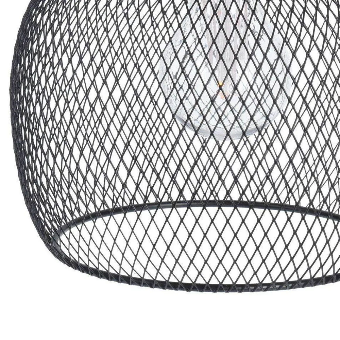 Lampa Atros Wiszaca Czarna 19X18 Cm